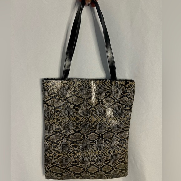 Chico's Stylish Snakeskin Pattern Tote Bag - Picture 1 of 9